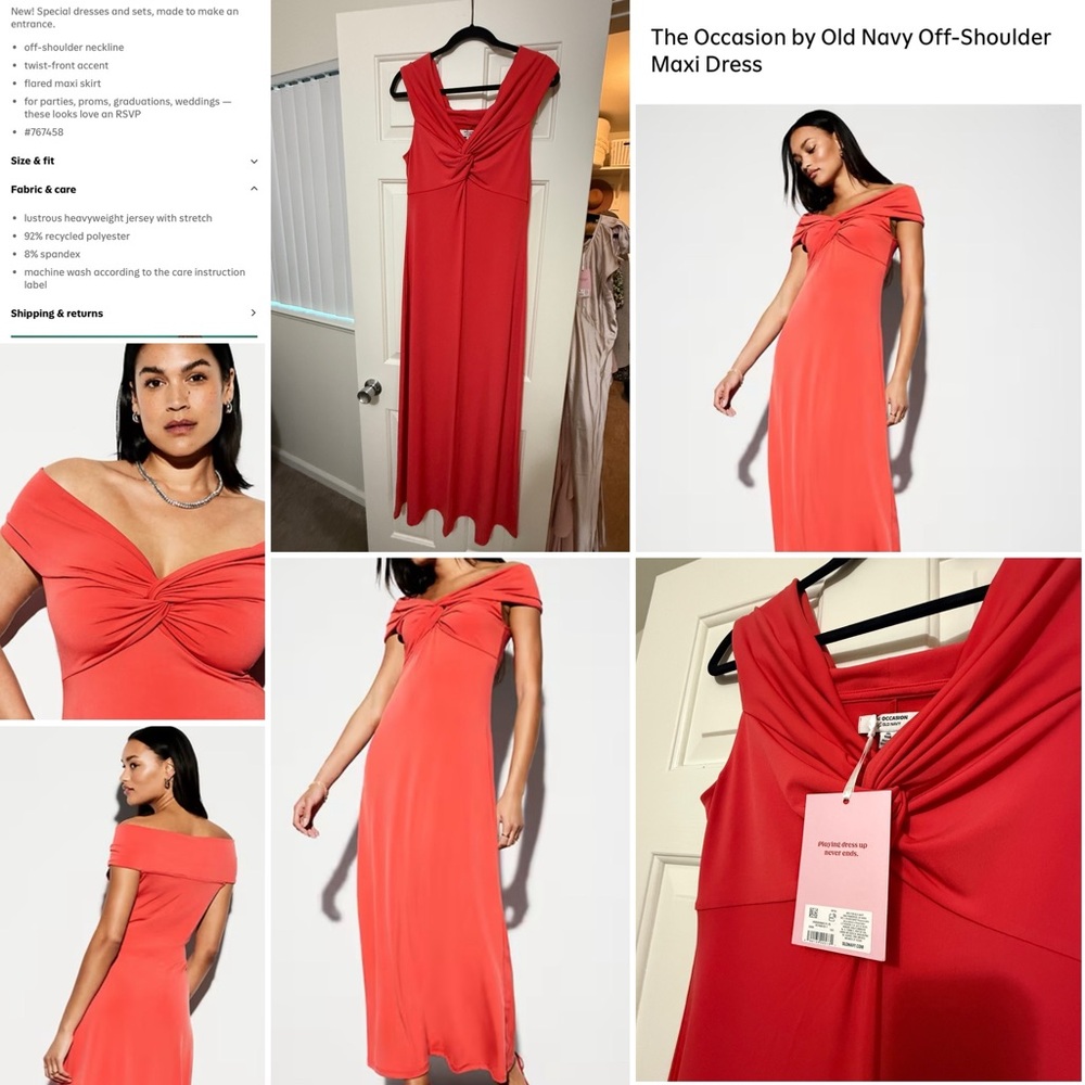 The Occasion by Old Navy Off-Shoulder
Maxi Dress